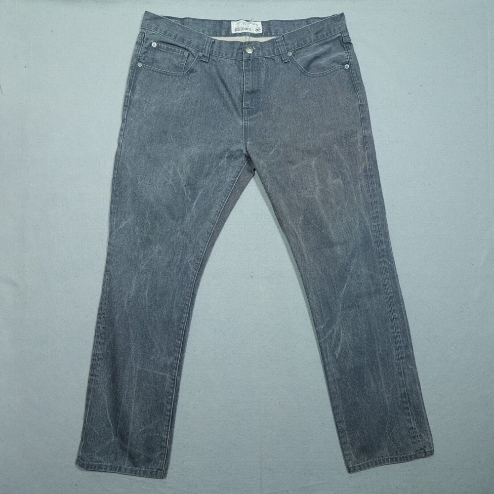Ecko Unlto 711 Jeans Men 38 Slim Fit Gray Streetwear‎ Casual Denim Pants Skater